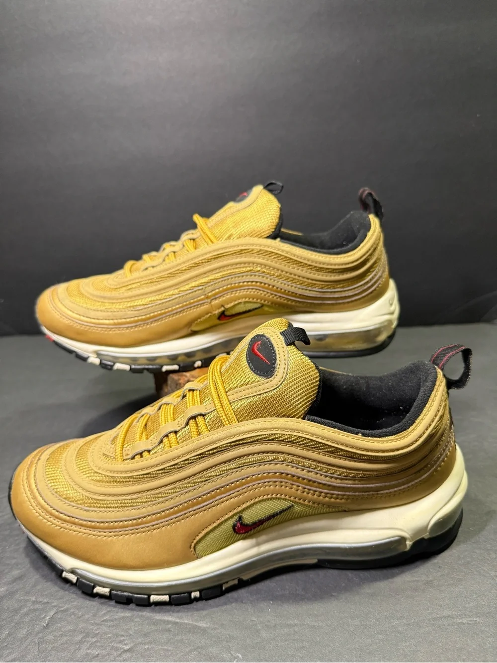 Nike Air Max 97 Metallic Gold Men’s Sneakers Shoe Size-9